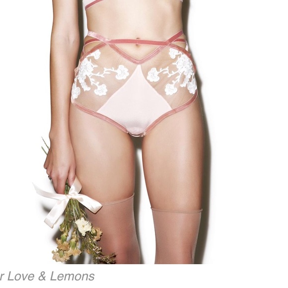 For Love And Lemons Other - 🆕 FL&L Darla side laced panty in Blush size L